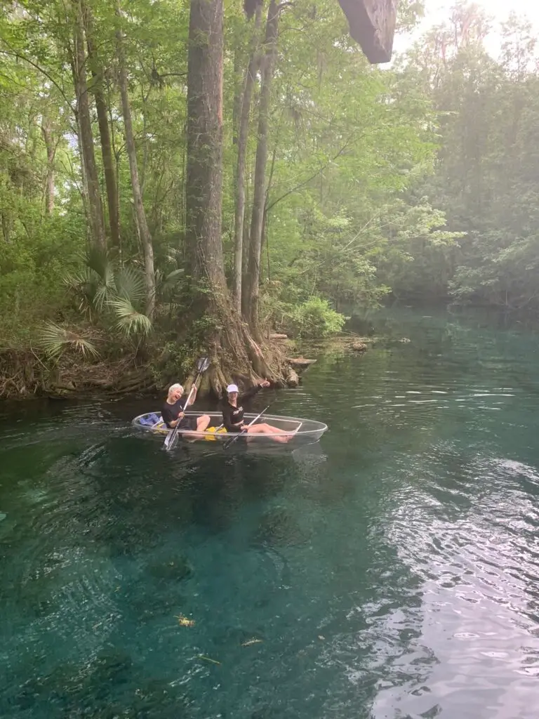 clear kayaking silver springs